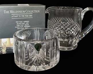 Waterford Crystal Pitcher The Milleniunum Collection Bowl