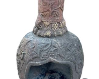 Large Grape Chiminea W Stand