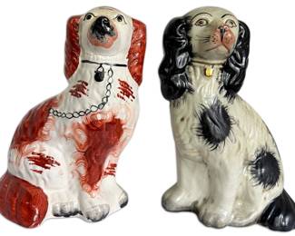 Two Porcelain Cocker Spaniels