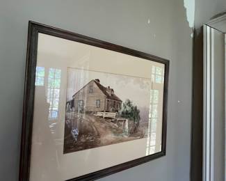 Lots of very nice framed art at this sale.