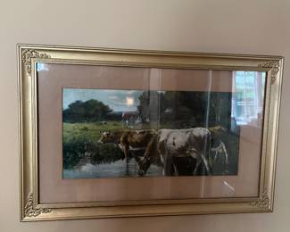 Vintage pastoral scene