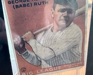 Babe Ruth Big League Chewing Gum baseball cards