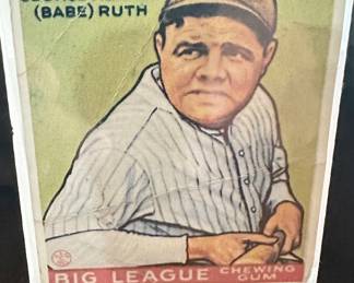 Babe Ruth Big League Chewing Gum baseball cards
