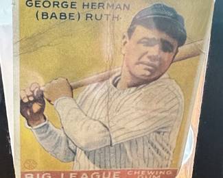 Babe Ruth Big League Chewing Gum baseball cards