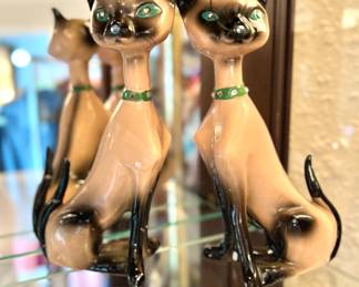 Siamese Cat Figurines marked Kreiss