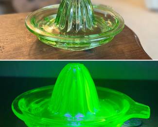 Uranium Vintage Glass Juicer