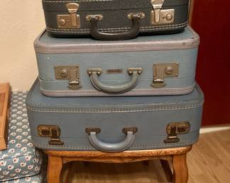 Vintage Suitcases including Thunderbird