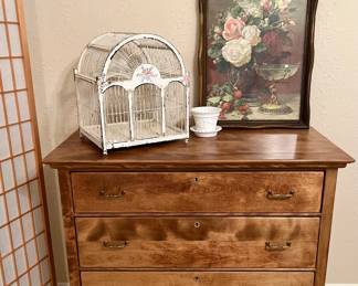 Vintage 3-Drawer Chest (with key)
40”(w) x 19”(d) x 32.75”(h)