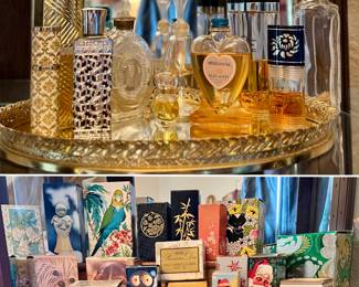 Vintage Perfumes and Large Collection of Avon Collectible Perfumes (some new in box)