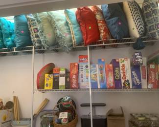 Huge variety of decorative cushions, lots of games, decor, and more