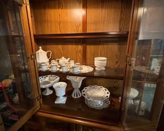 Milk glass
China cabinet sold