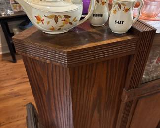 Hall teapot (sold). Hall salt and pepper shaker.