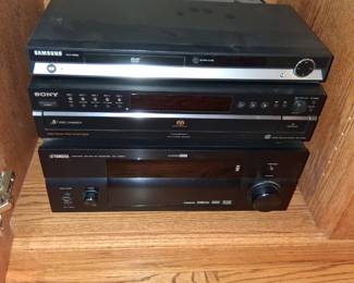 Yamaha receiver, etc.