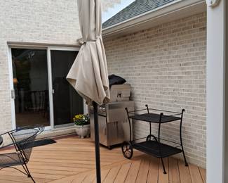 patio serving cart, grill NFS