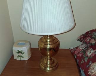 brass lamps