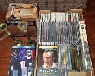 dvd's, cd's