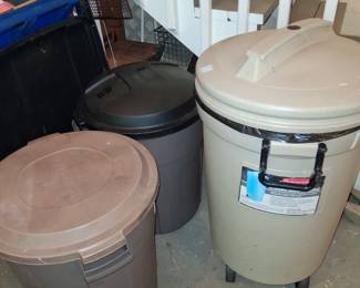 trash cans