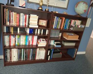 walnut bookcases