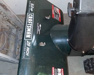 craftsman 29" snowblower 90 hp