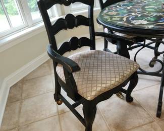 4 chairs, standard table height