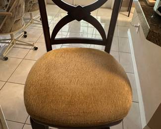 There are 2 of these swivel bar stools