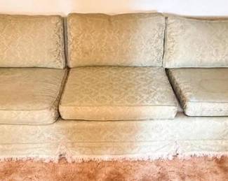 Mid-20th Century Hickory House Floral Sofa