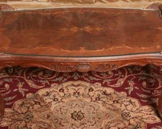 Louis XV-Style Marquetry Coffee Table