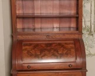 Eastlake Roll-Top Secretary Bookcase, c. 1875