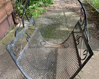 Vintage Spanish Iron Wood Holder