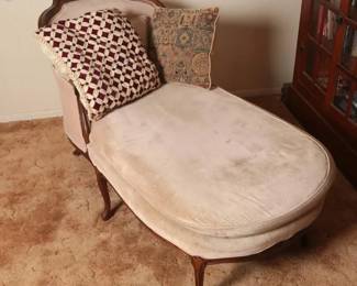 Hand-Carved French Country Chaise Lounge
