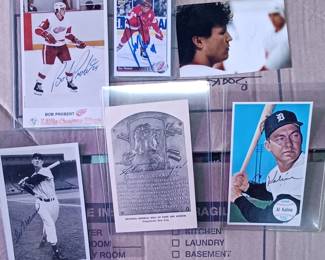 bob probert autographs we have many , some certified . ted williams, charlie geringer