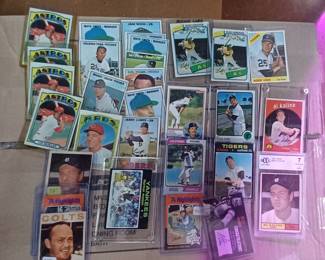 cards, al kaline, thurman thomas, ricky henderson rookie