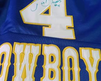 joe dumars autograph collage jersey