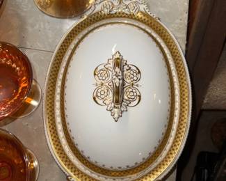Bavaria Superior 18ct gold partial China Dinneware