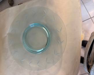 Fostoria Fairfax Blue Depression Glass Console Bowl