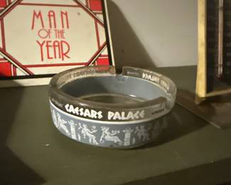 Caesers Palace in Las Vegas vintage glass ashtray