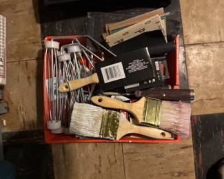 paintbrushes - paint rollers