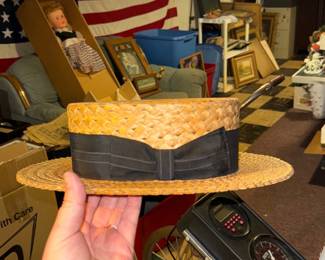 Straw Boater Hat