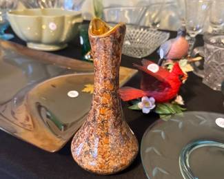 vintage Holley Ross lusterware vase