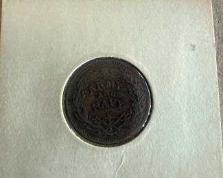 1863 Army & Navy Civil War Token