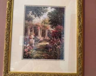 Italian Garden Path Framed Artwork