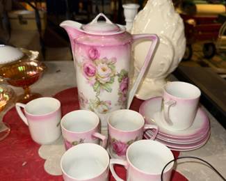 vintage antique coffee set