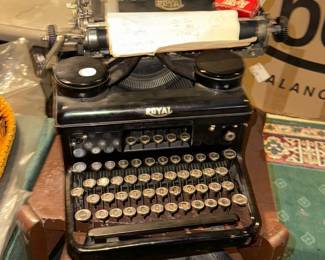 Vintage royal typewriter