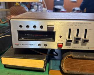 vintage Electrophonic 8 track record Play AM-FM Multiplex Stereo Receiver