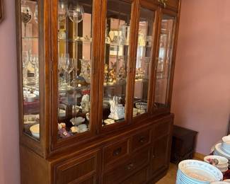 Cherry Wood China Cabinet