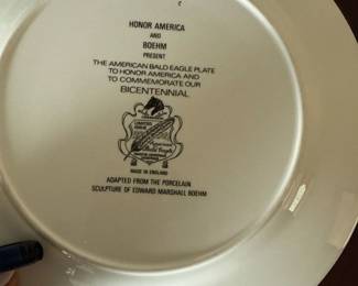 The American Bald Eagle Plate - The Porcelain Sculpture of Edward Marshall Boehm