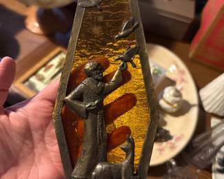 Stained Glass art piece depicting St. Francis of Assisi