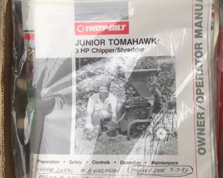Owner's Manual for Chipper; Works Great!