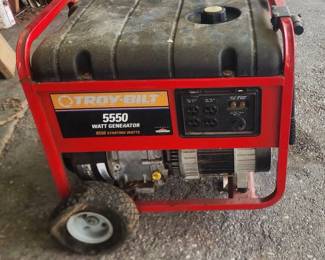 Troy Built 5550 Watt Generator w Briggs Stratton 10HP Engine NOT TESTED QY9000 $199.99