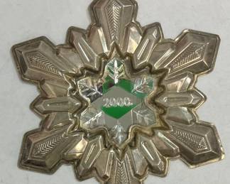 2000 Gorham Sterling Silver Millennium Snowflake Ornament AAA2485 $90.00